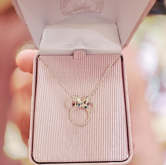 DISNEY PARKS MINNIE MOUSE SILHOUETTE NECKLACE - Picture 2 of 5
